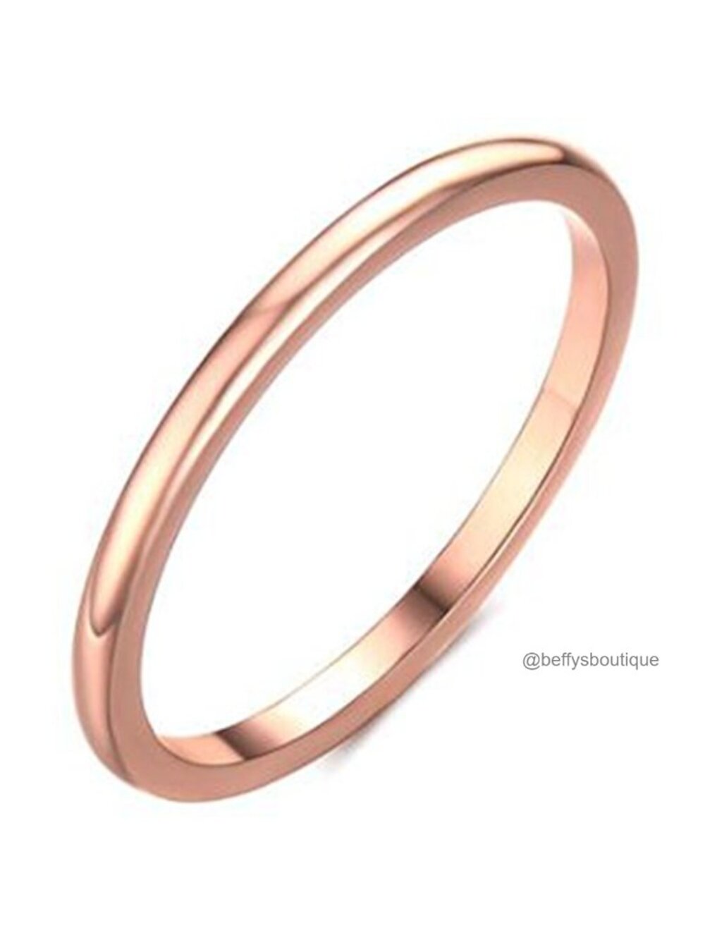 1.5mm Stainless Steel Wedding Band Ring Stackable Comfort Fit